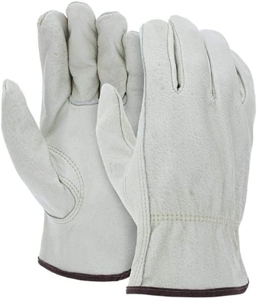 Ръкавици премиум-клас от телешка кожа - Трайни и удобни Работни ръкавици за мъже и жени