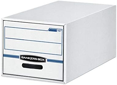 Bankers Box 00722 STOR / ЧЕКМЕДЖЕТО за съхранение на файлове, Юридически, Бяло / Синьо (6 чекмеджета)