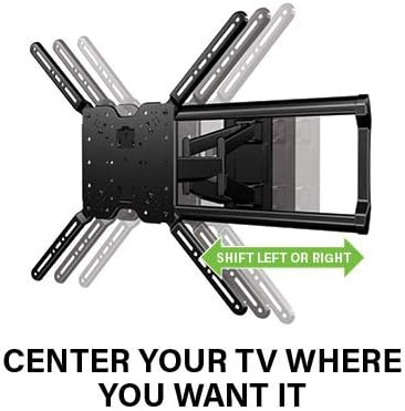 Монтиране на стена SANUS Extra Large за телевизор със завъртане и наклон - Универсален дизайн премиум-клас е подходящ за телевизори