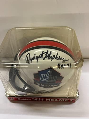 Мини-каска с автограф на Дуайт Стивънсън от Залата на славата PSA Маями Делфините - Мини-каски NFL с автограф