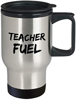 Учител на Гориво Пътна Чаша Забавна Идея за Подарък Новост не мога да понасям Кафе, Чай 14 унции От Неръждаема Стомана