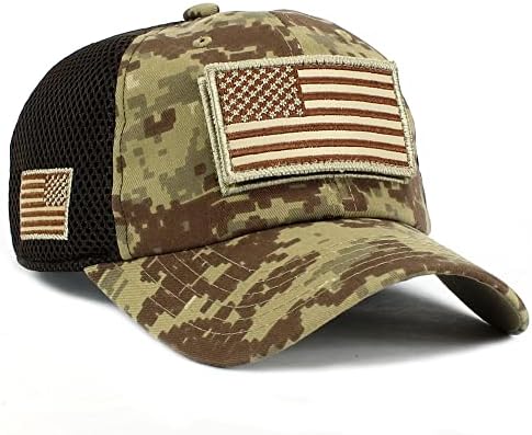 СЪЕДИНЕНИ американски флаг шапка тактически оператор на подвижна флаг кръпка военен стил микро-мрежест бейзболна шапка