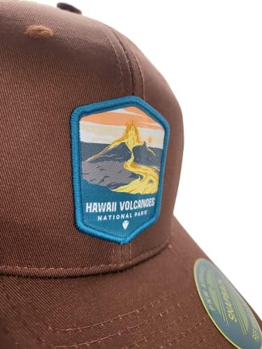 Хавайски Шапка на шофьор на камион - бейзболна шапка с вкара подплата и нашивкой Национален парк