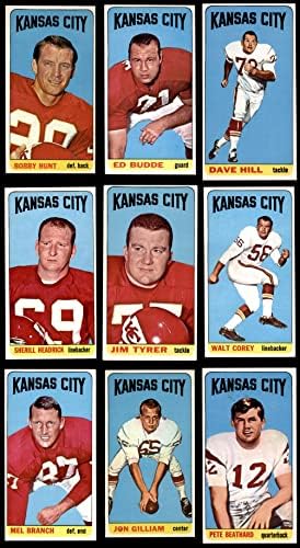 1965 Топпс Канзас Сити Шефове в близост До набор от екипа на Канзас Сити Шефове (Комплект) EX шефове