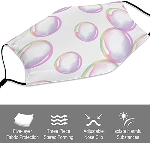 Творчески Прахозащитен Калъфи За устата защитно Облекло Тъканни Маска дизайн Цветни Красиви Сапунени Мехури подарък