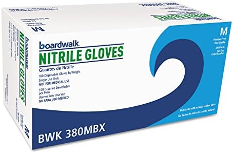 За еднократна употреба нитриловые ръкавици с общо предназначение Улица 380MCT, средно, сини, 4 mils 1000 / кутия