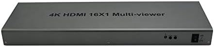 Мультипросмотрщик XOLORspace QV1601 16x1 4K, HDMI с плавно превключване и 12 режима на сегментацията на видео