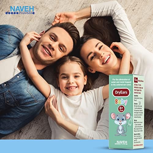 Защитен спрей Naveh Pharma Otic Guard Spray 1 Ет. унция + 1 Единица на детския спрей NAVEH PHARMA За сухи ушите 0,5 течна унция