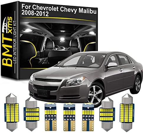 Смяна на комплект Led осветление на салона за Chevrolet Chevy Malibu 2008 2009 2010 2011 2012, Лампи Регистрационен номер