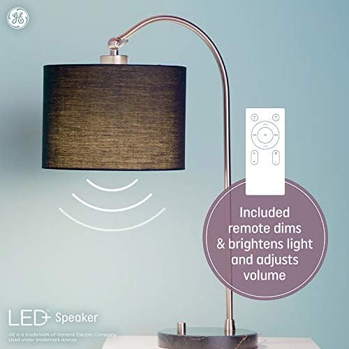 Лампа за вътрешно прожектор на GE Lighting LED + Speaker, Мек Бял цвят, Говорител Bluetooth, приложение или Wi-Fi