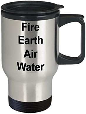 Чаша За пътуване Огън, Земя, Въздух, Вода - Обща Астрология - Кафеена Чаша За пътуване