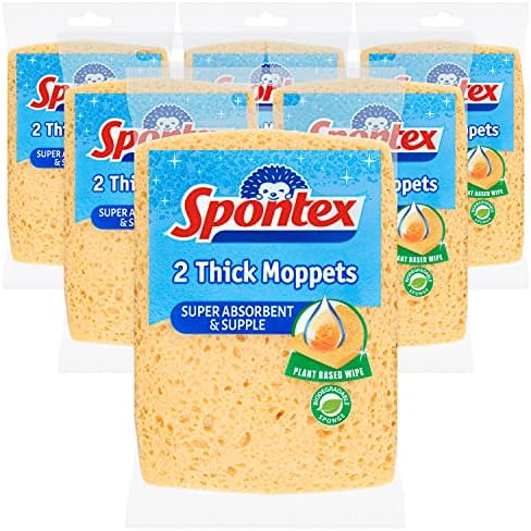 Дебела гъба Spontex, 6 опаковки по 2 (общо 12 гъби)