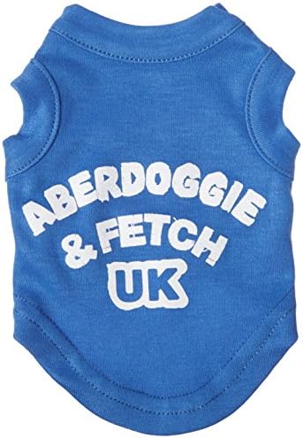Mirage Pet Products 8-Инчов Тениски Aberdoggie UK със Сито печат, X-Малък, Кафяв