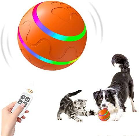 Интерактивна Играчка Топка за кучета CSD с Дистанционно Управление, Активен Катящийся Топка за Кучета, Агресивни Дъвчене Играчка,