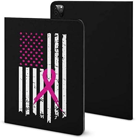 Флаг на Информираността за рака на гърдата с Розова Панделка, устойчив на удари Калъф За Автоматично Събуждане
