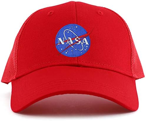 Бейзболна шапка Armycrew Small Insignia НАСА Patch Младежки Размер на 6 От Вкара панел за шофьори на камиони