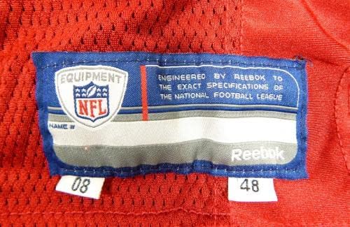 2008 Сан Франциско 49ерс Тони Рагге #69, Издаден в Червената Фланелка 48 DP37111 - Използваните тениски за игри NFL Без подпис