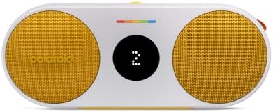 Музикален плеър Polaroid P2 (жълт) - Мощен Преносим Безжичен Bluetooth-високоговорител, акумулаторна батерия с двойно стереопаратом.