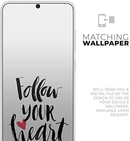 Дизайн Skinz Follow Your Heart V2 Защитен Vinyl стикер с обвивка от кожа, която е съвместима с Samsung Galaxy S20 (тампон