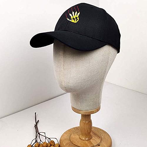 Kangqifen Драскотини по Краката Бродирани Памучен бейзболна шапка на Черно Ootdoor Ежедневни Шапка Козирка