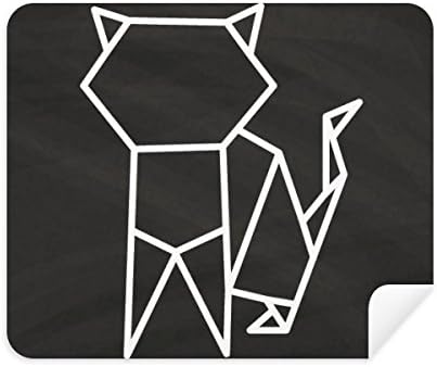 Origa Cat Геометрична Форма Плат За Почистване на Екрана за Пречистване на 2 елемента Замшевой Тъкан
