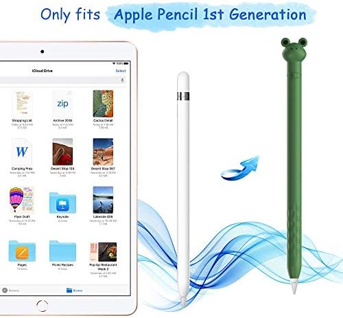 Калъф за Apple Молив 1-во поколение iPencil Case Мек Силиконов Ръкав с Хубав Дизайн Жаби Притежателя на Защитно покритие за Аксесоари Съвместима с iPad Молив 1-во поколение Ма?