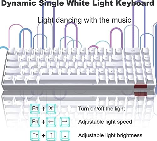 A. JAZZ AK692 Компактна Безжична Цифрова клавиатура с възможност за гореща замяна, Ръчна Детска Клавиатура 5.0