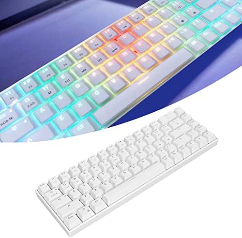 Механична Клавиатура, 68 клавиши RGB клавиатура, 3 Режима на Игра клавиатура с RGB подсветка Компактна Клавиатура