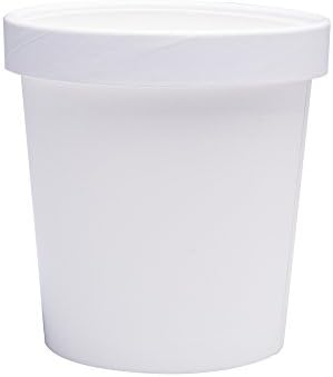 Belinlen 40 грама (16 унция) за Еднократна употреба, контейнери за замразени десерти с капаци, пластмасови Чаши за сладолед