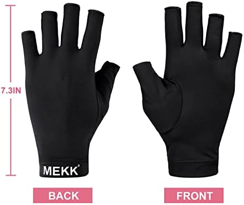 UV Ръкавици MEKK за нокти, Дълги UV ръкавици за Гелевых нокти UPF50 + UV Ръкавици За Грижа за кожата, Ръкавици Със
