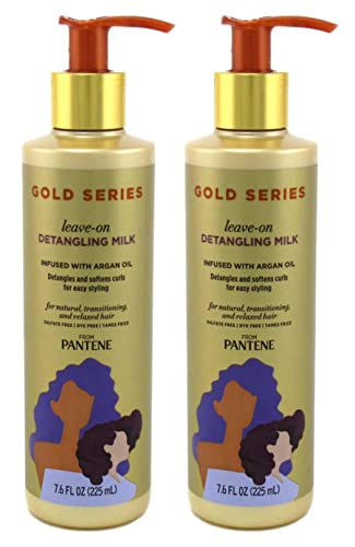 Незаличими мляко за разнищване на косата Pantene Gold Series 7,6 унции (225 мл) (2 опаковки)