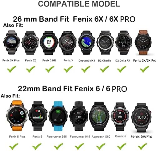 Каишка за часовник SUTK 22 мм, каишки за часовници на Garmin Fenix 6S 6SPro, быстросъемные Силиконови въжета Easy Fit за