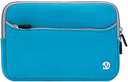 Синьо със сиво покритие Тънък защитен калъф от мек неопрен за Kindle Touch Wi Fi, 6-инчов дисплей E-Ink), зарядно