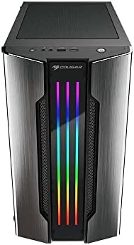 Игри корпус Cougar Джемини S Mid Tower от закалено стъкло RGB със система за динамично осветление Trelux RGB (га-сив)