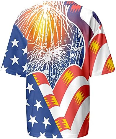 Ризи с флага на сащ за Жени, Върховете на 4 юли, всеки ден Безплатни футболни Тениски на Деня на Независимостта