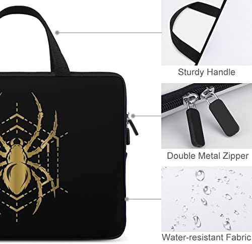 Златен Калъф за лаптоп Spider Тънък Портфейл за Компютърна чанта за Работа