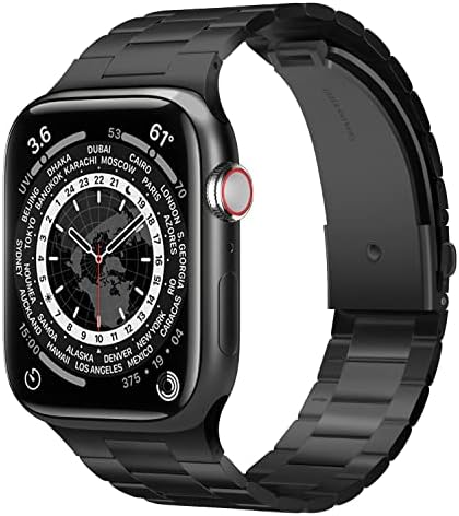 elago е Съвместим с каишка на Apple Watch 40 мм 41 мм 44 мм 45 мм, Метална каишка от премиум-клас, Регулируема каишка от