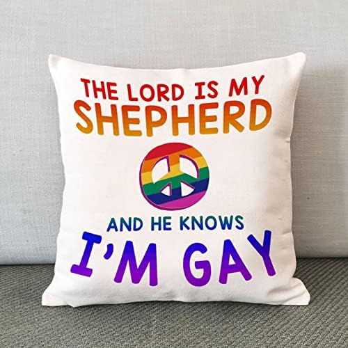 Калъфка Господ е Мой Пастир, и Той Знае, че аз съм гей Калъфка Равенство на Лесбийки, Гейове, ЛГБТК Калъфка В Селски