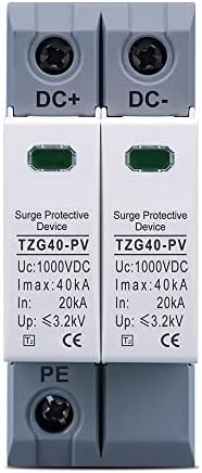Автоматичен прекъсвач NOVOCE DC SPD 2P 600V 800V 1000V 20KA ~ 40ka DIN-рейк За защита от слънчева енергия на открито Устройство за защита от пренапрежение (Размер: DC 500V)