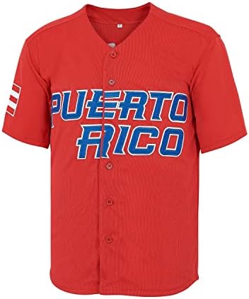 9 Баэз Пуерто Рико Световната игра е Класическа Мъжка Бейзболна Майк, Зашити S-XXXL