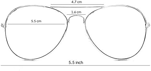 Слънчеви очила Skeleteen Silver Mirrored Aviator - Огледални Слънчеви очила в стил Милитари с метални рамки и защита от uv 400
