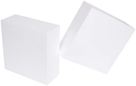 Пеноблок Silverlake Craft - 2 опаковки - Кутии от стиропор EPS 10x10x4 за извършване на работи, моделиране, артистични проекти