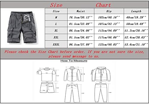 Панталони Мъжки Шорти За Инструменти Памук с джобове, Подходящи За Класически Комфорт Ежедневни Панталони На