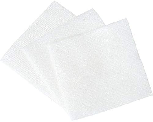 Безворсовые памучни салфетки ForPro, 2 инча x 2 инча, 240 броя (опаковка от 6 броя)
