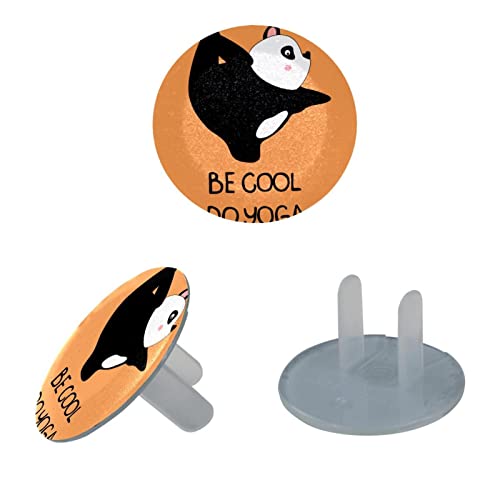 Предпазни Капачки за Контакти Panda, Декоративни Предпазни Капачки за детски Контакти, 24 опаковки, Защитни Капачки за
