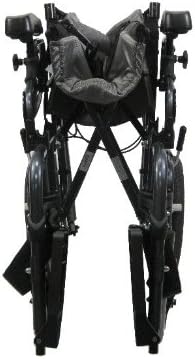 Karman Healthcare VIP515TP-18-E Сгъваем, Склонен в пространството, Бриллиантово-черен, с 14-инчови Задни колела