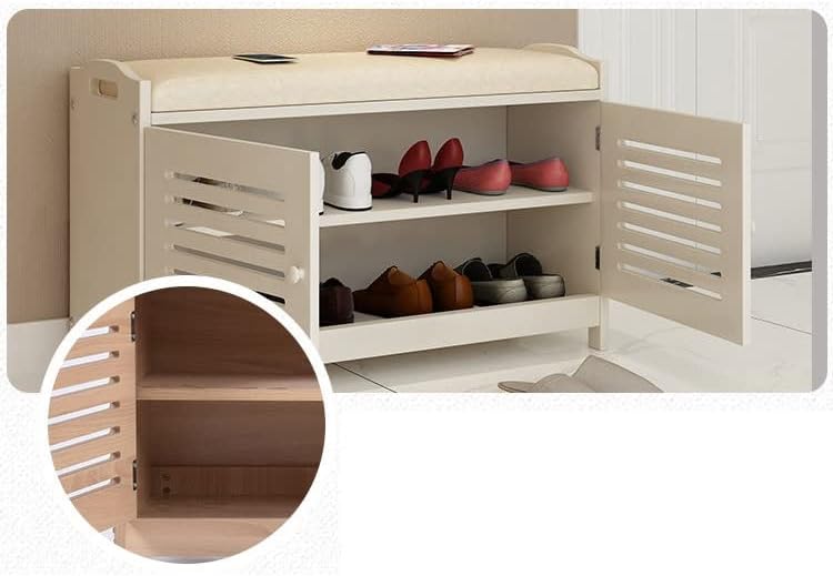 Дебела задвижваната шкаф за обувки с щори на Вратата Може да причини в дверную рафт за обувки, Спестяване на пространство Вграден шкаф за обувки (Цвят: B размер: 60 см)
