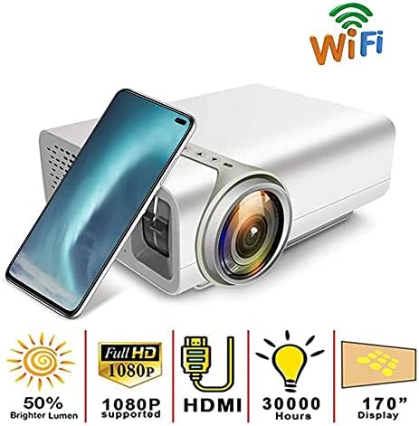 Led проектор CLGZS с USB разделителна способност от 1080P, за домашно кино YG530 Портативен видео плейър за филми (Размер: YG520 Бял)