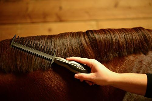 Гребен за подстригване гриви и Заплетения косичек за коне WAHL Professional Животните, Черен (858708)