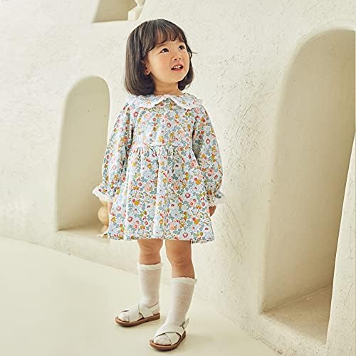 чистокровное Бебешки дрехи За малките момичета, Памучни Рокли за игри, с къси и дълги ръкави от 0 до 5 години